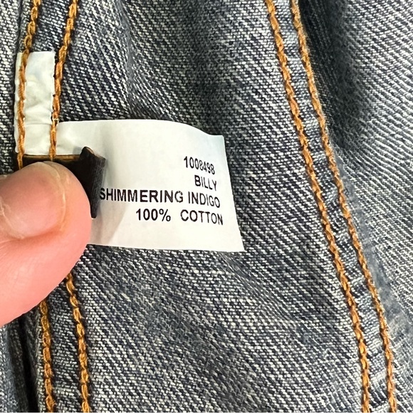 Nudie Jeans Terry Organic Cotton Sharp Used Denim Jacket Size M - Picture 12 of 16